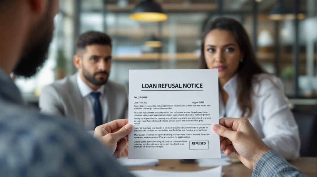 attestation refus de pret banque