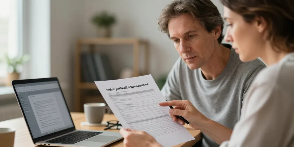 modèle justificatif d'apport personnel